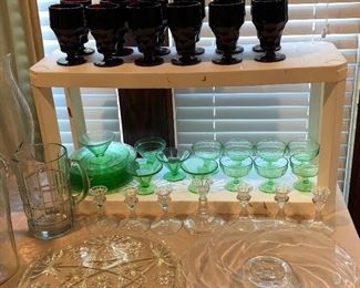 Vintage glassware