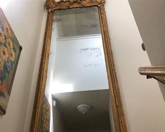 Antique Gold framed mirror- 3’ x 10’ The story is that it is from the Waldorf Astoria in NY.