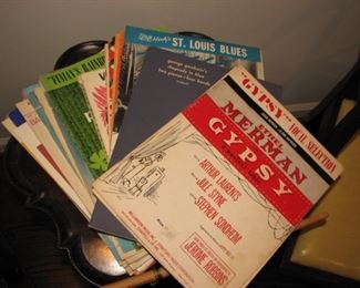 Vintage sheet music