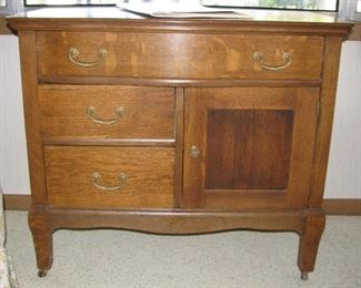 Antique Buffet with Wheels - Nice decorator piece