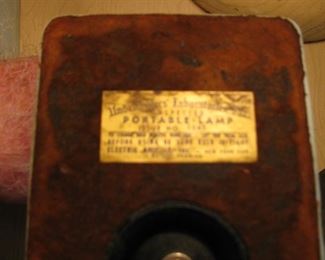 Antique Small Table Dog Lamp