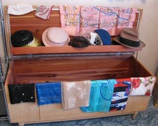 Cedar Chest - Vintage Hat's and Scarves