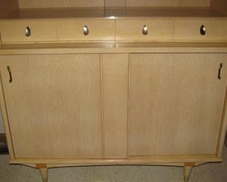 Mid-Century Modern Retro Cabinet - Hardwood - Bottom Closeup