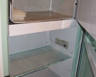 1950's Refrigerator Freezer - Works Great - Inside