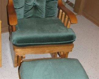 Glider Chair and Ottoman