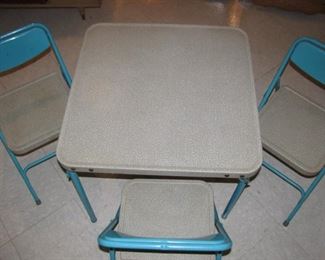 1950's Children's Samsonite Table with Chairs