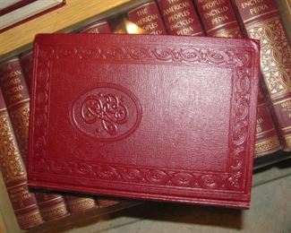 American People's Encyclopedia Set 1 through 20 - Nice Leather Bound Books!