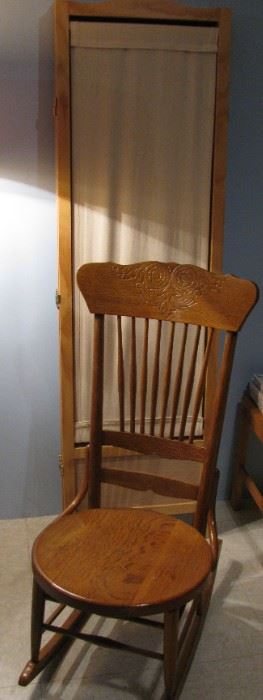 Antique Rocker - 4 Panel Room Divider