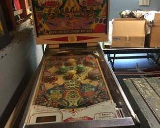 first shot of Williams "Tom Tom" 1963 vintage pinball machine--it works!