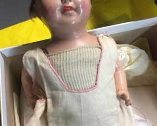 vintage composition doll-from Italy