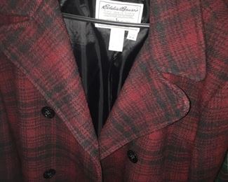 Fab heavy Eddie Bauer plaid jacket