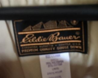 Eddie Bauer label for ladies good down coat
