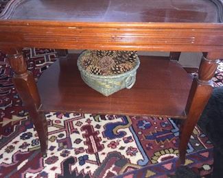 Rectagular wood end table