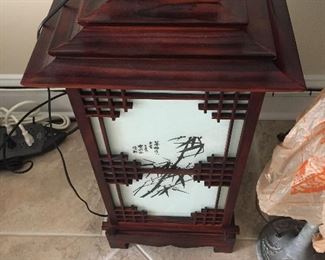 An Asian lamp