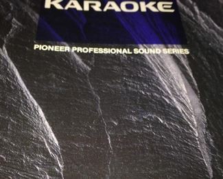 PIONEER COMMERCIAL KARAOKE SET: The LC-V200 LaserKaraoke Autochanger System. SA-V240 Stereo Mixing Amplifier w/DSP, CO-V200 Commander, LC-V200 Autochanger, CB-V2000 System Rack, VO-V180 Bill Box, DM-V230K Unidirectional dynamic microphone. 50 DISC PLAYER.


A SET OF TWO PIONEER 3,000 COMPACT SPEAKERS WITH ADJUSTABLE TRI-POD. Speaker height 13 x Width 20 x Depth 13 inches. Tripod is adjustable up to 5 feet. Padded custom cases and tri-pod included. 