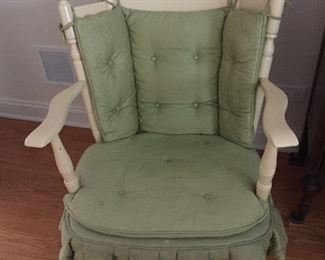 A rocking chair. Nice if refinished!