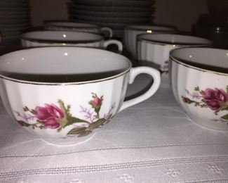 Dinnerware and tea cups