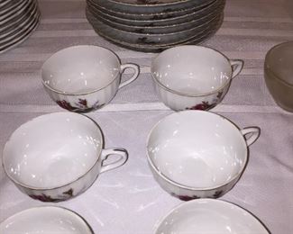 Dinnerware and tea cups