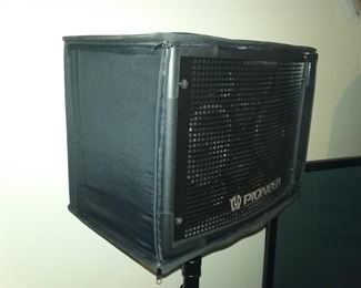 A SET OF FOUR&nbsp;PIONEER SV3,000 COMPACT SPEAKERS WITH CUSTOM CASE AND&nbsp;ADJUSTABLE TRI-POD. Speaker height 13 x Width 20 x Depth 13 inches. Tripod is adjustable up to 5 feet.&nbsp;