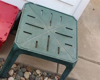 plastic patio small table