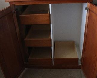 inside custom cabinet