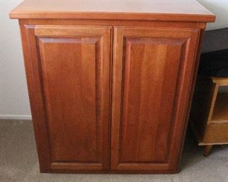 custom wood cabinet