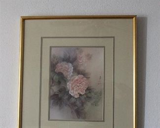 Oriental floral print