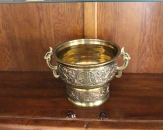 Oriental silver bowl