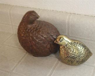 quail figurines