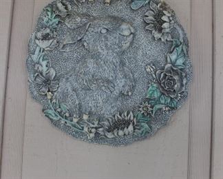 bunny wall plaque