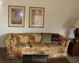 Designer Couch-Oriental Prints