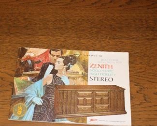 Zenith Stereo Vintage book