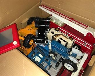 Good selection of vintage Tonka, Nylint, and Structo toys...most in near-new condition!
