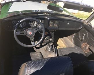 1979 MGB convertible has several boxes of new parts and interior with it