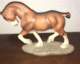clydesdale horse statues