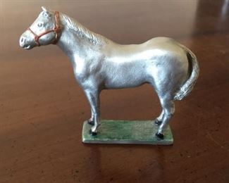 mini pewter horse
