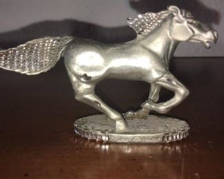 mini pewter horse