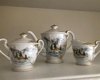 vintage asian teaset