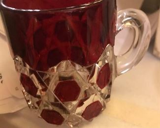 red block mugs or punch cups