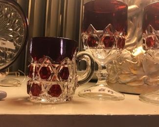 red block glass by U.S. Glass company