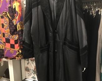 Fitz Wright vintage leather and suede coat