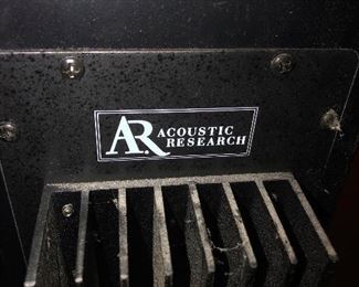 AR Acoustic Research! I'm sure this is important and if anyone wants to explain in minute detail why, seek me out. My name is Cher.