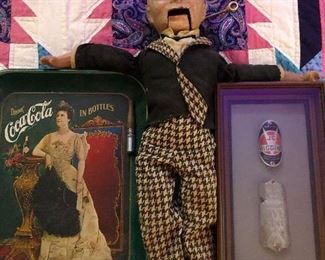 Evil Boris presents his prized possessions: The framed remains of his enemies