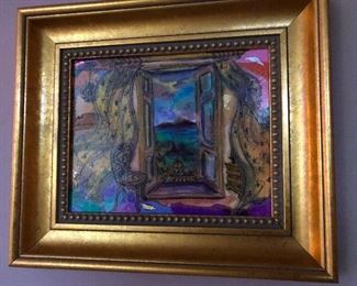 Lovely serigraph of Timothy Leary's view from his bedroom window