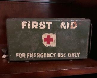 SOLD. Emergencies are relative, right? Like I think if I cut my thumb while opening a bottle of wine I should be able to plunder this first-aid kit. And I will.