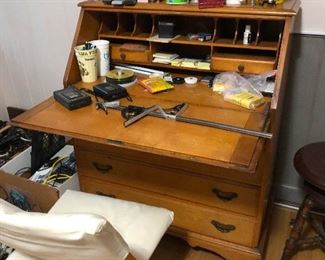 Secretary desk--again, WHY is it called a secretary desk? Secretaries work all day, they need 24-hour desks