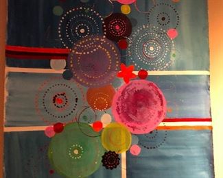 Original oil canvas super cool and pretty. I love this and will buy it you don't. So hurry and claim it before I do.