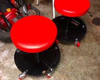 Stools on rollers you need this. I will allow your kids to play on these while you shop