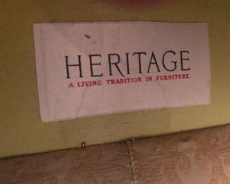 HERITAGE in all caps like it's a big deal. (It IS!)