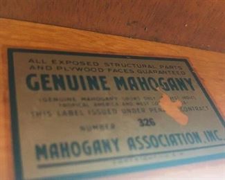 Mahogany has an association?